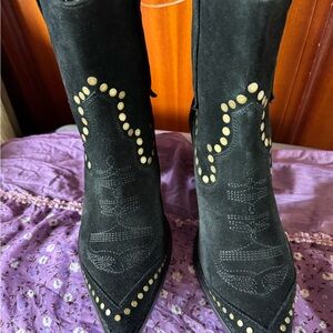 Zadig & Voltair Cara High Suede Boots Size 38